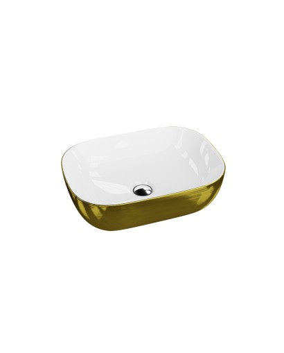 Pultra szerelhető mosdókagyló Costa Brushed Gold