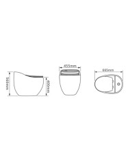 Vas WC monobloc Wc SILIA RIM