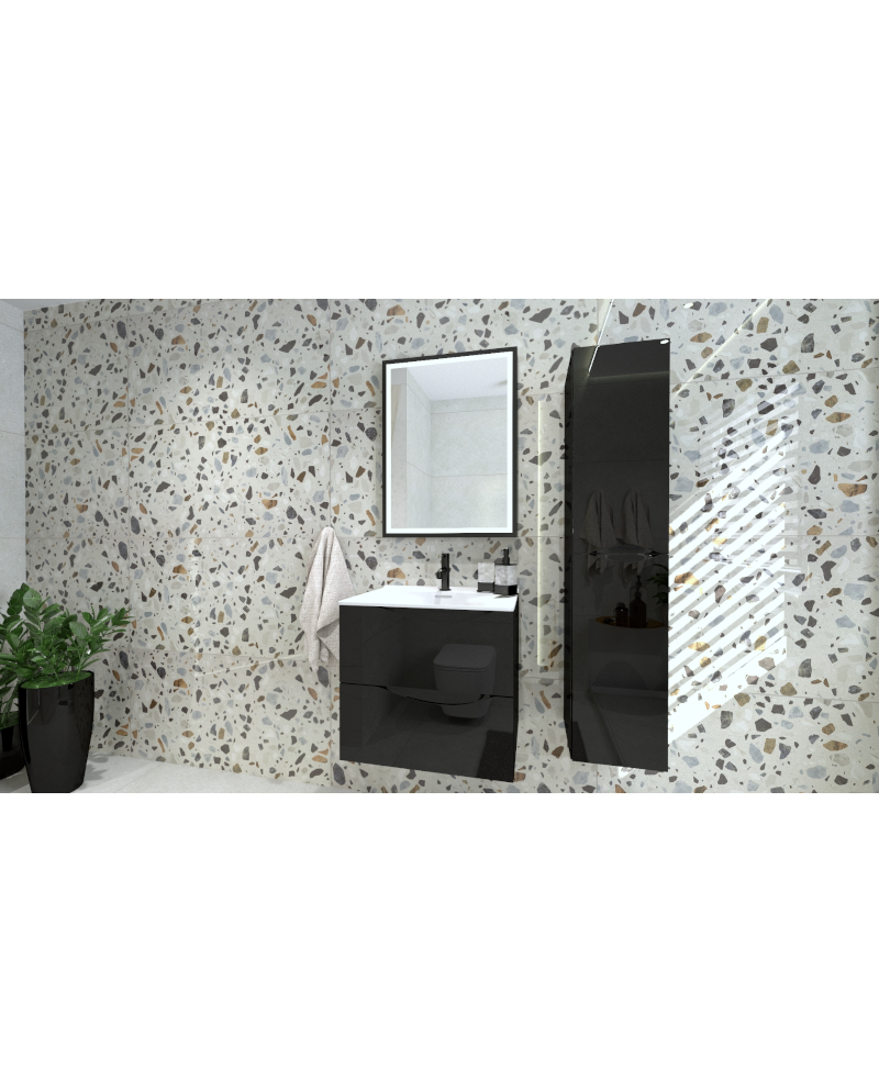 Colorado Black Glossy 600 viseći ormarić