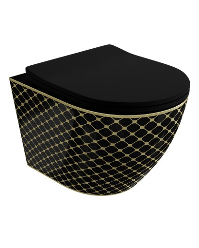 Унитаз подвесной Sofi Slim Black Night