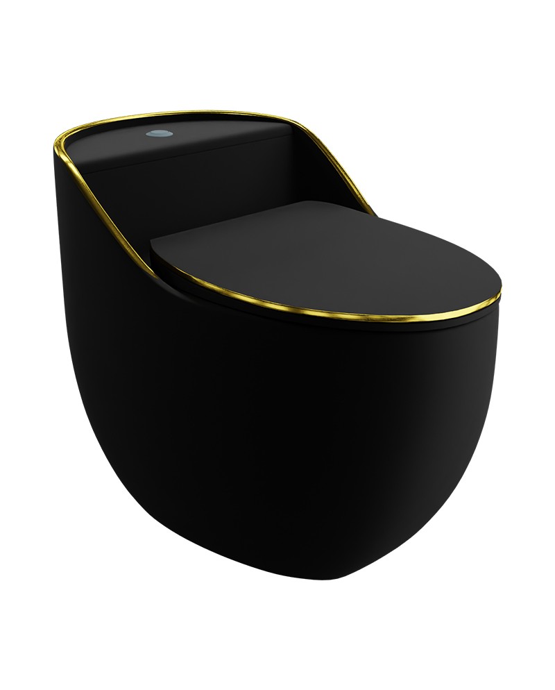 SILIA RIM Black/Gold Line WC kompakt