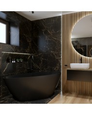 Freestanding bathtub Pietra 1500 Black Mat - Lavita