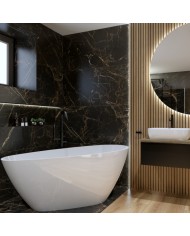 Pietra 1500 Snow White Отдельностоящая ванна глянцевая