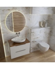 Bathroom cabinet (wall-hung) Oklahoma White 600