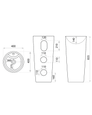 Freestanding Basin Uvas