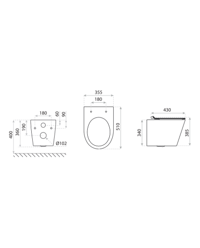 Vas WC suspendat Galve 3.0