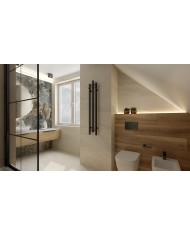 Καλοριφέρ μπάνιου Calentador QR Black 1200