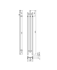 Καλοριφέρ μπάνιου Calentador QR White 1620