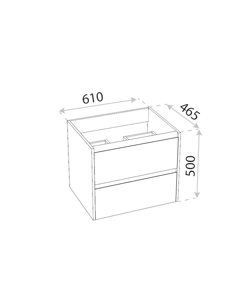 Závesná skrinka DSM Tulsa Wood 600