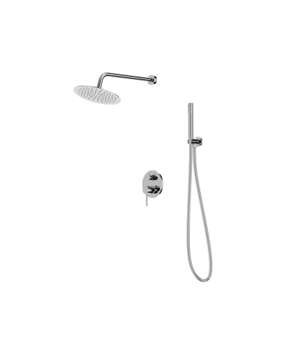 Concealed shower set with...