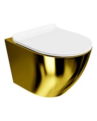 Wall-hung wc Sofi Slim Gold/White