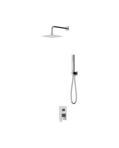 Podomietkový sprchový set Aquila Chrome s dažďovou sprchou