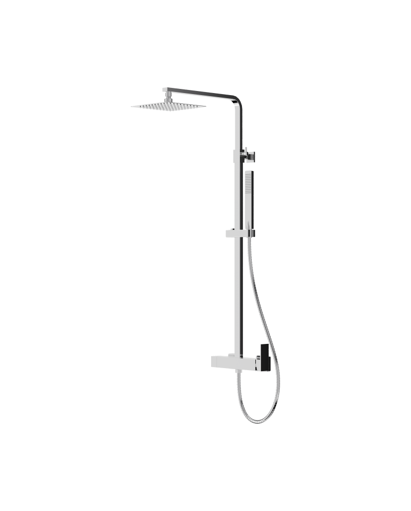 Shower Set With Rain Shower Aquila Chrome