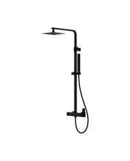 Зовнішній душовий комплект з верхнім душем Aquila Matt Black