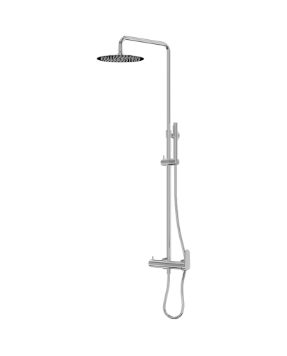 Shower Set With Rain Shower Cetus Chrome