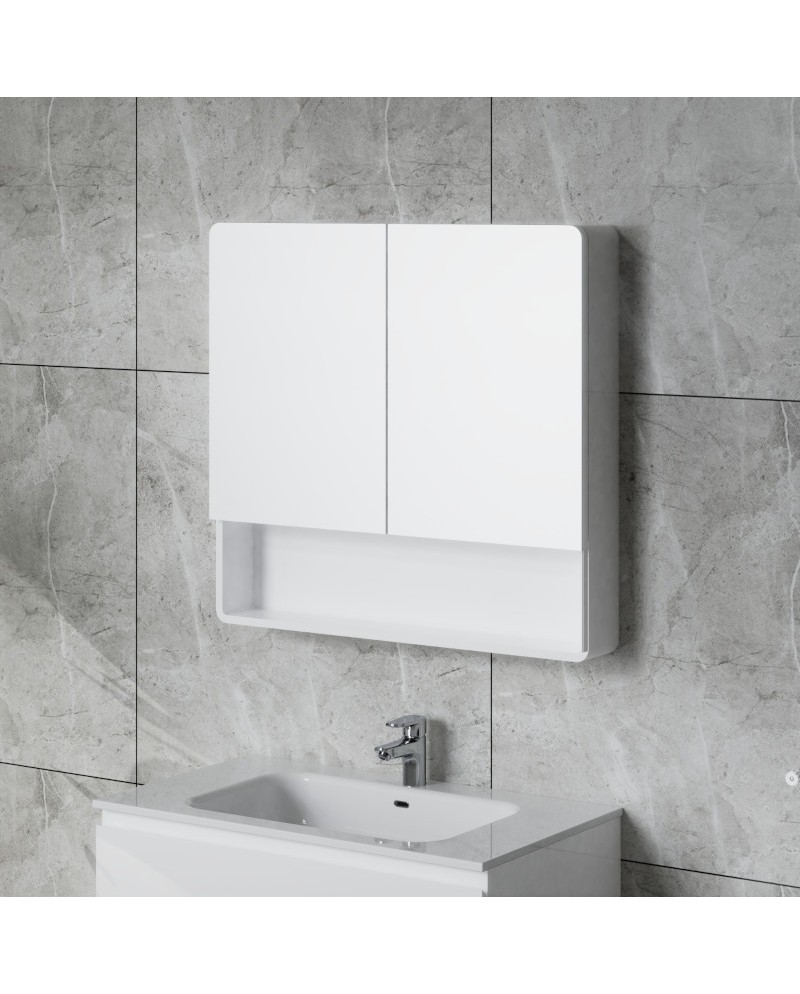 Wall Mounted Cabinet With Mirror Karolina 800
