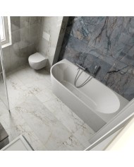 Freistehende Eckwandbadewanne Caldera 1700 Links