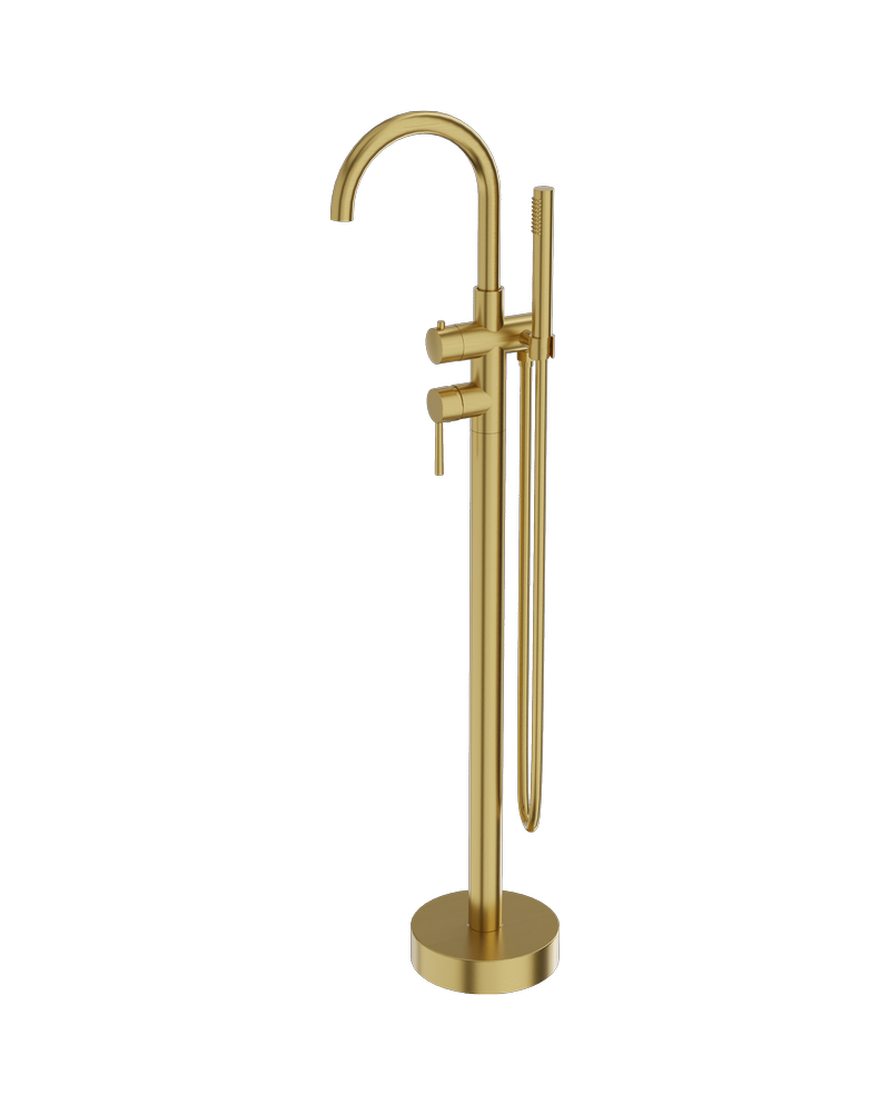 Baterie de cadă independentă rotundă Orion Brushed Gold