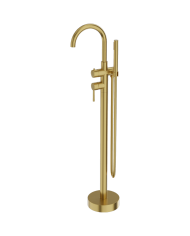 Baterie de cadă independentă rotundă Orion Brushed Gold