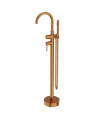 Orion Brushed Copper samostojeća okrugla slavina za kadu