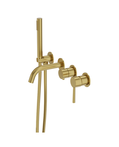 Прихований змішувач для ванни 4- otworowa Orion Brushed Gold