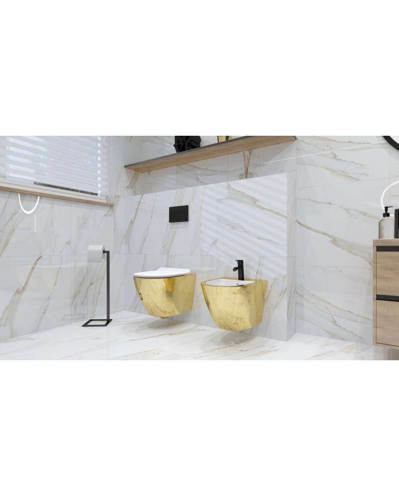 Підвісне біде Sofi Gold/White