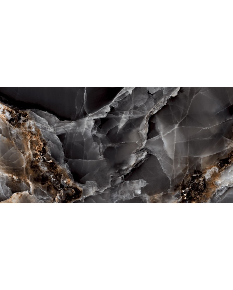 Глазурований керамограніт HG Dazzle Onyx Black глянець 60x120 Gat.1
