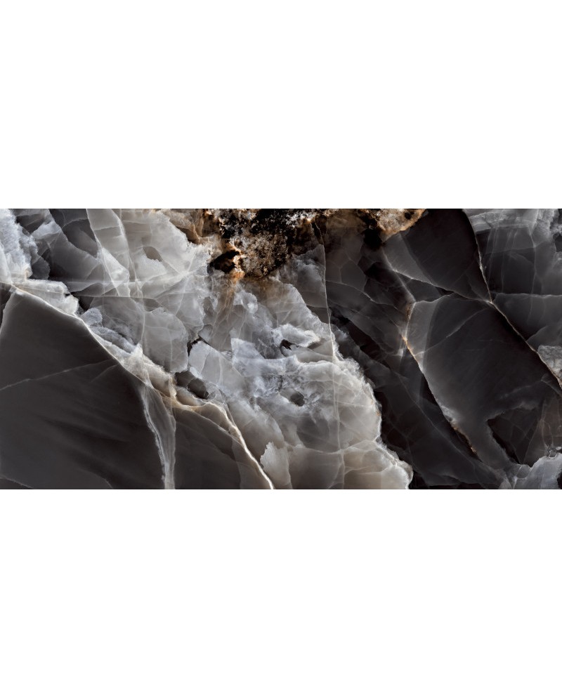 Глазурований керамограніт HG Dazzle Onyx Black глянець 60x120 Gat.1