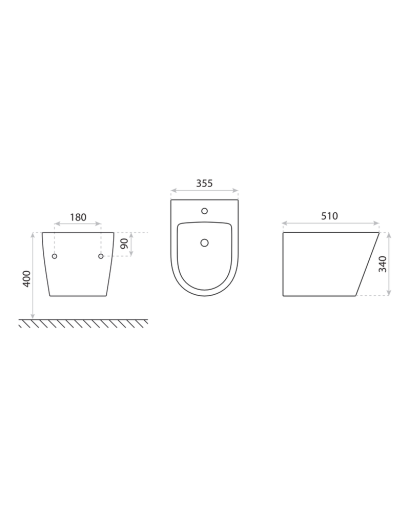 Wall-Hung Bidet Galve