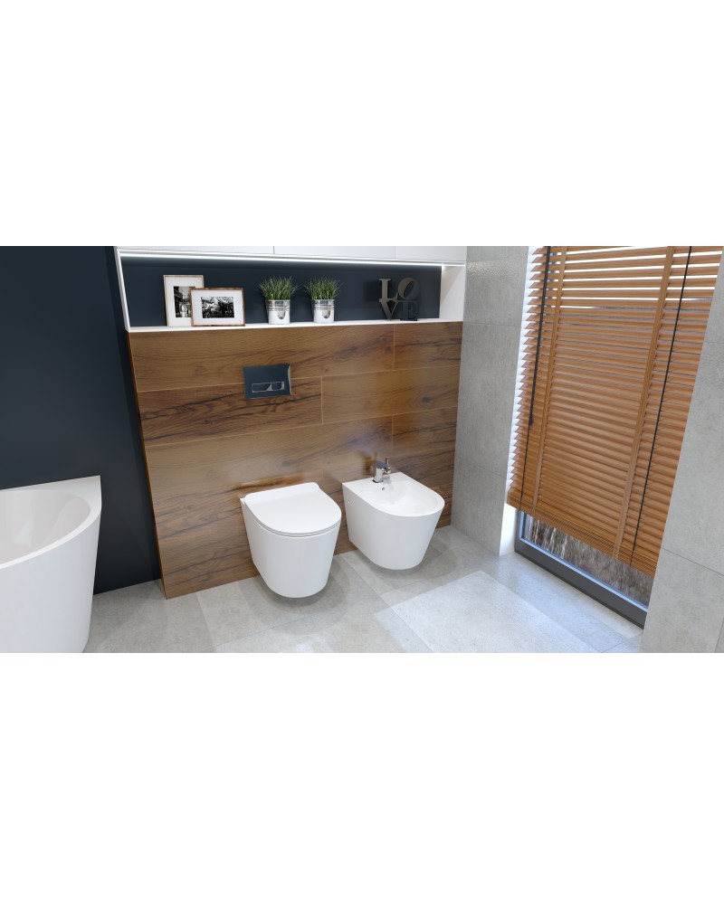 Bidet wiszący Galve w aranżacji łazienki