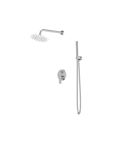 Rejtett zuhanyzó esőzuhannyal felszerelt készlet Spark Chrome