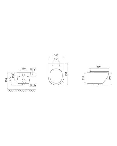 Wand WC Sofi Slim Stone 3.0