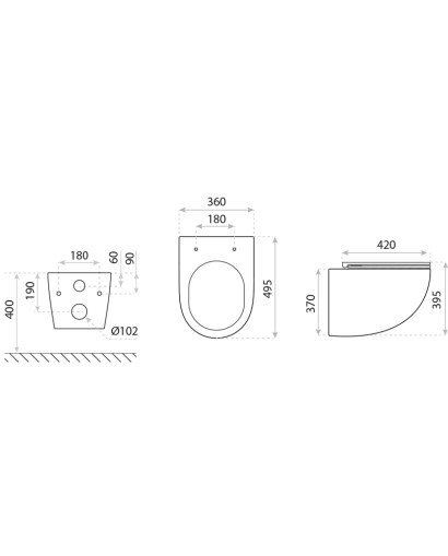 Vas WC suspendat Monobowl 3.0