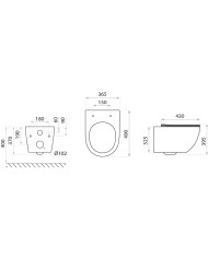 Vas WC suspendat Sofi slim 3.0