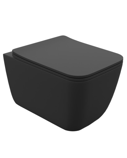 Vas WC suspendat Onil Black 3.0