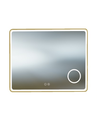 Glam Brushed Gold ogledalo 80x60