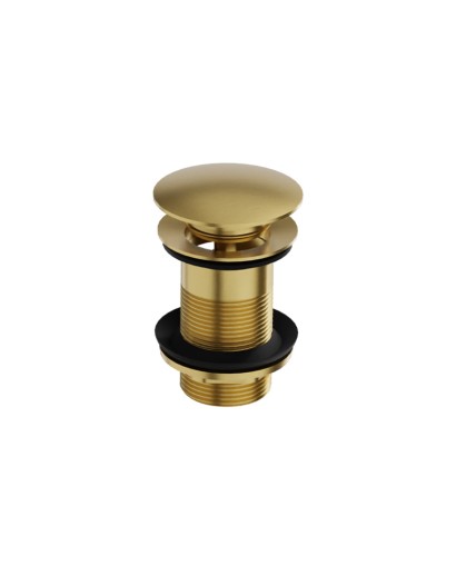 Orion Brushed Gold Πώμα κλικ-κλακ χωρίς υπερχείλιση