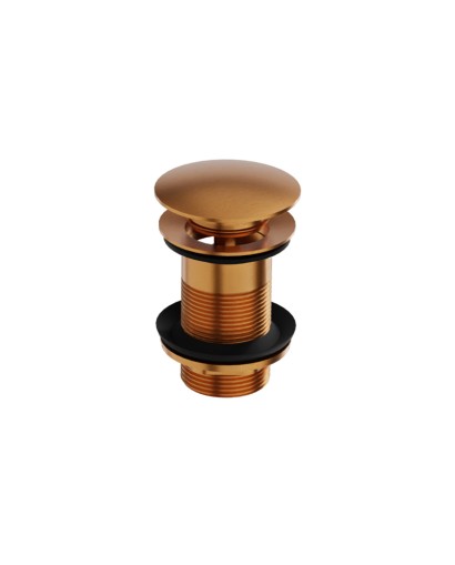 Korek click-clack bez przelewu Orion Brushed Copper, kolor szczotkowana miedź – zdjęcie produktu