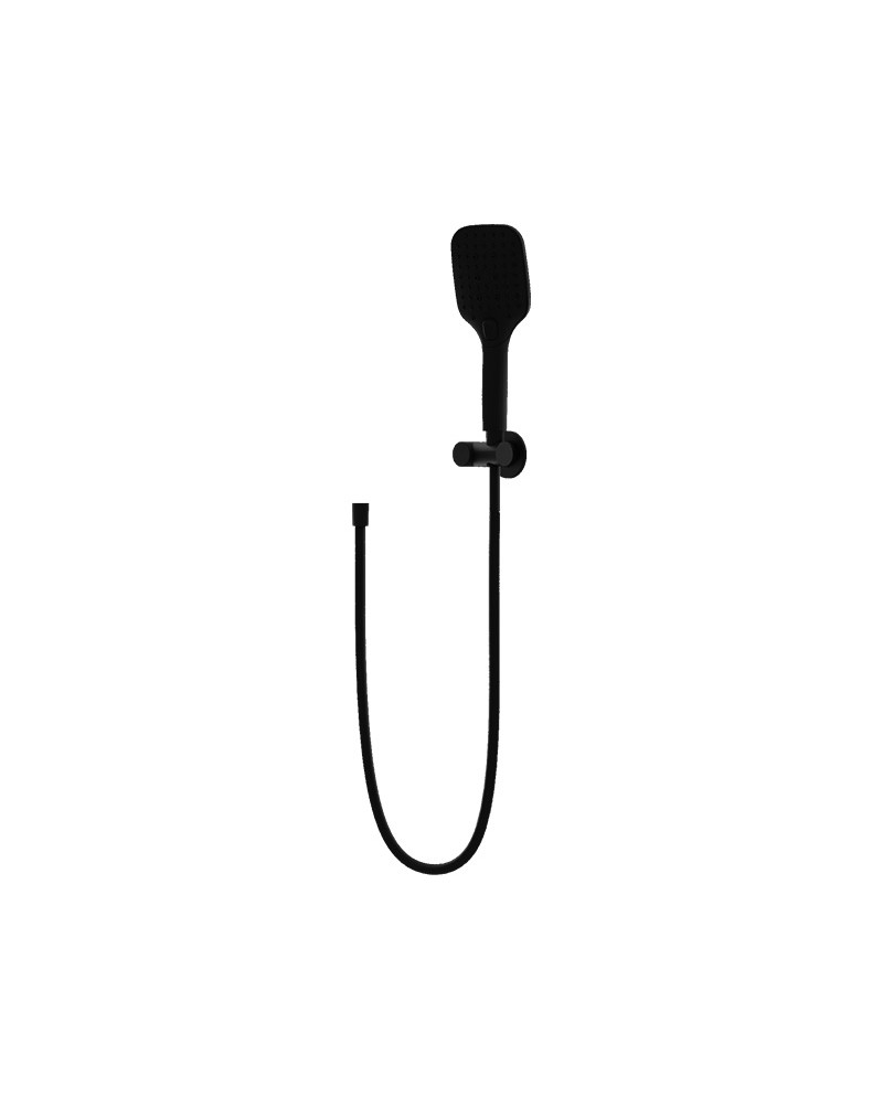 Duschset mit Griff Cetus Matt Black