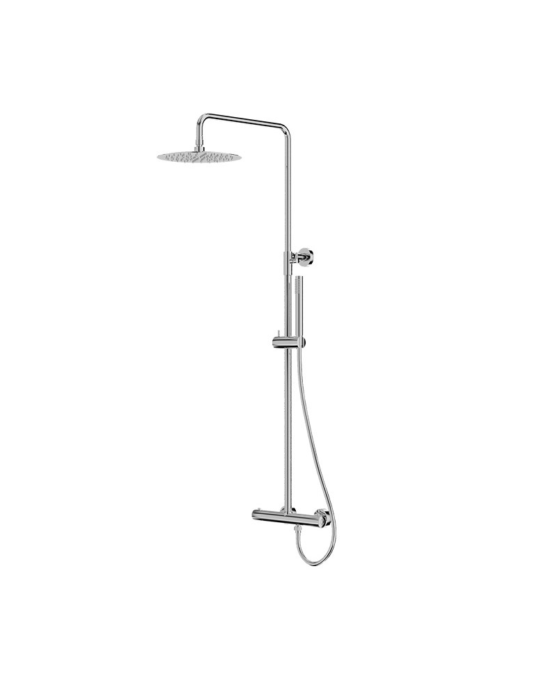 Thermostatische Dusche Set mit Regendusche Orion Chrome