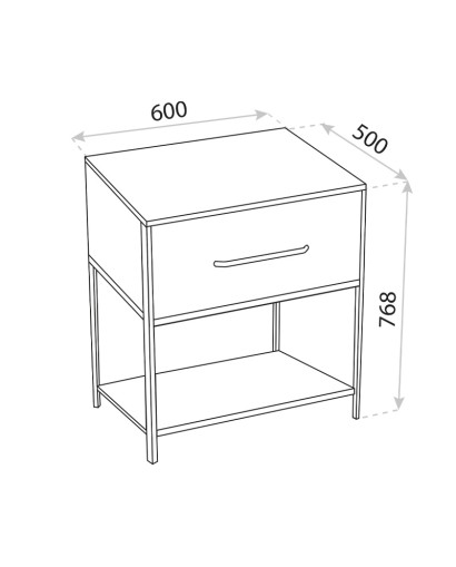 Plano 600 stojanová skriňa