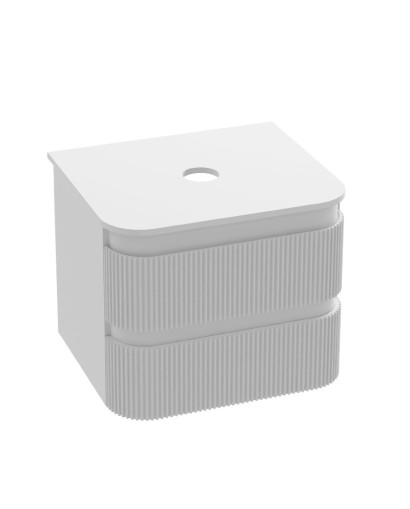 Dvouzásuvková závěsná skříňka s deskou Vermont White 600