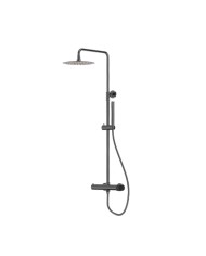 Set de duș aparent cu pară fixă Spark Gunmetal