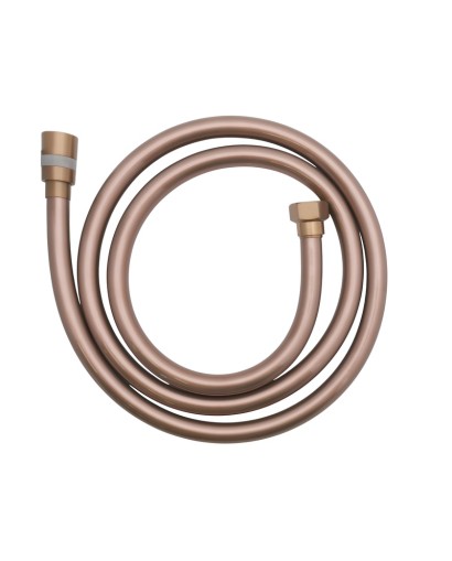Wąż prysznicowy Brushed Copper 150 cm w szczotkowanej miedzi, zwinięty w okrąg