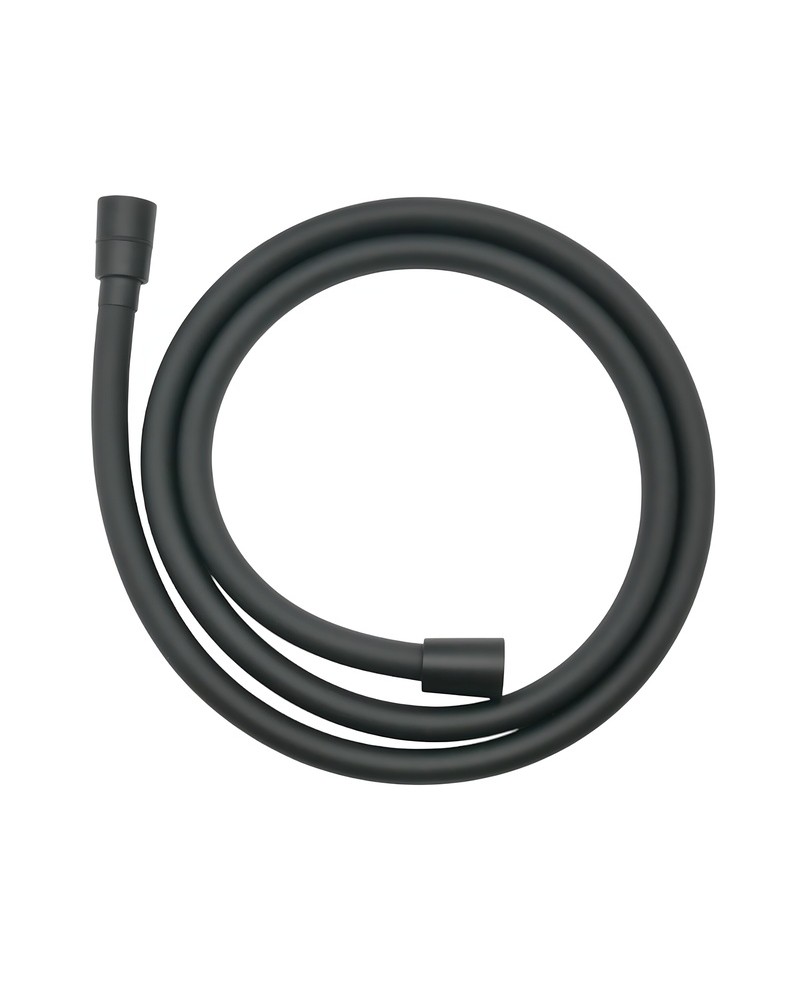 Cetus Black Matt dušivoolik 150 cm mattmust, ringiks rullitud