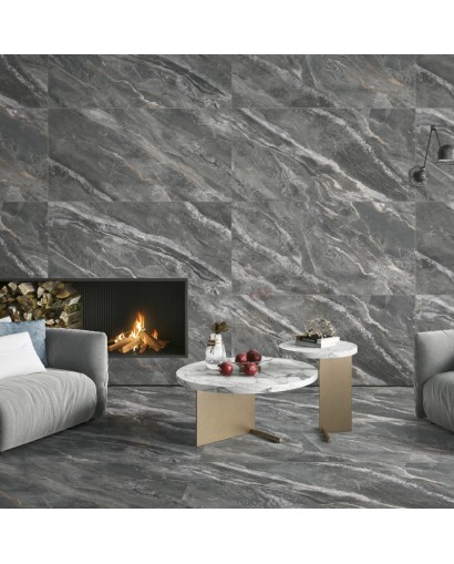 Caolin Nero lappato glazed stoneware 60x120 Gat.1 - Lavita