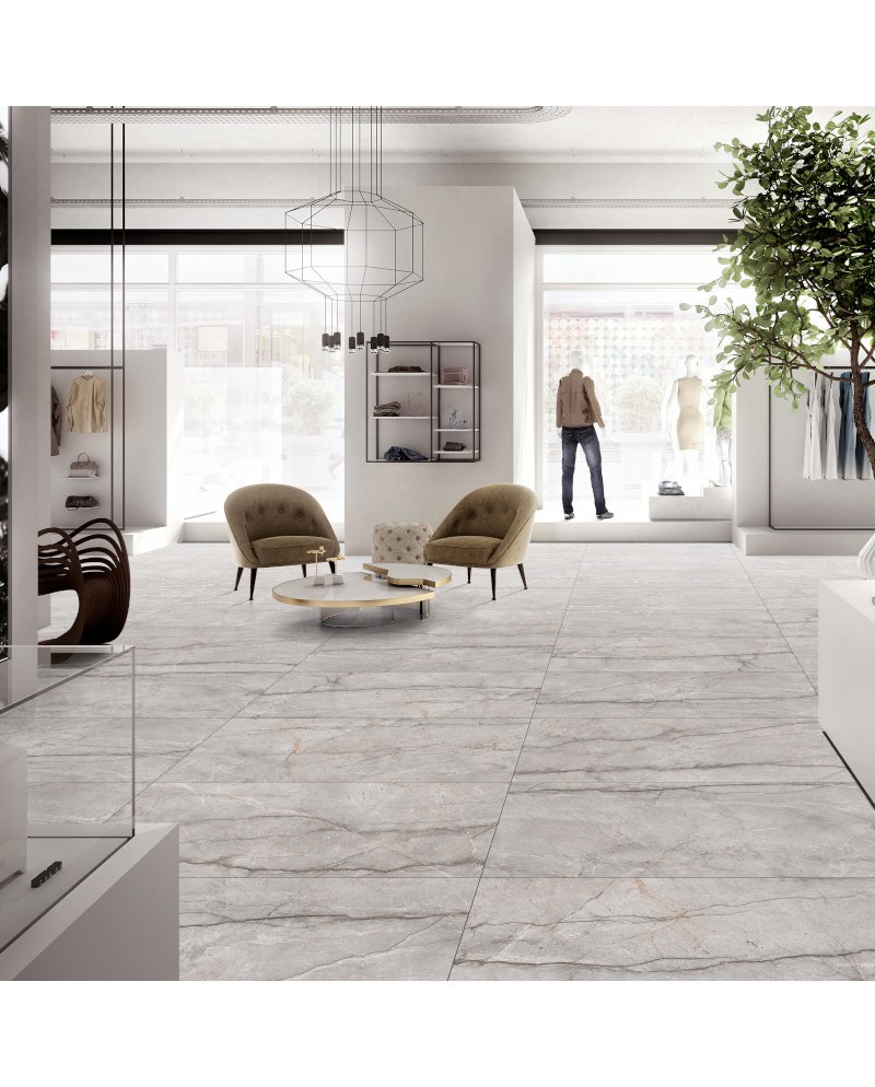 Глазиран гранитогрес Riverstone Grey мат/резба 60x120 Клас 1 - Lavita