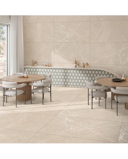 Egeo Crema glazovaná kamenina matná/řezba 60x120 Grade 1 - Lavita