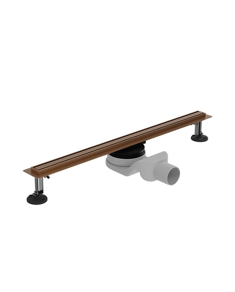 Odpływ liniowy Linear slim Brushed Copper 600, kolor szczotkowana miedź – zdjęcie produktu