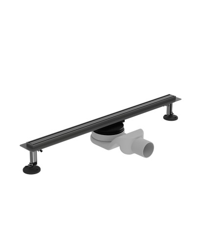 Linearni tanki linearni odvod Gunmetal 800